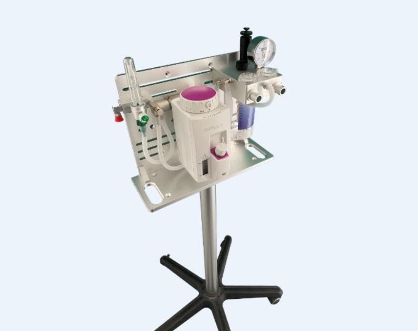 SV-1300 Moveable Veterinary Anesthesia Machine for Vet Clinics, CT and MRI Room Compatible