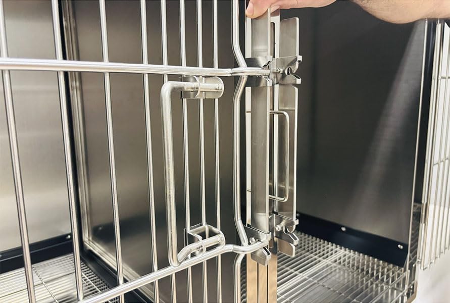 Stainless Steel Modular Cage Bank Kit Family (Stainless Steel 3 or 4 Unit Cage Bank Kit)