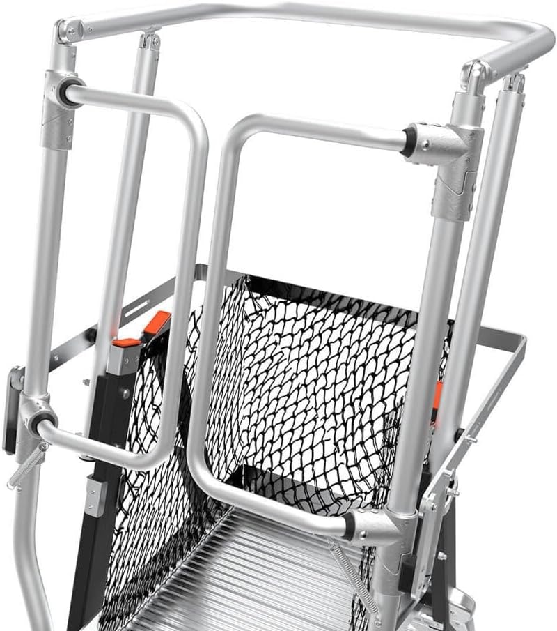 CAGE-Adjustable CAGE, 5'-9' Model - ANSI Type IAA - 375 lb Rated, Fiberglass Adjustable Enclosed Elevated Platform with All-Terrain Wheels and Wheel Lift