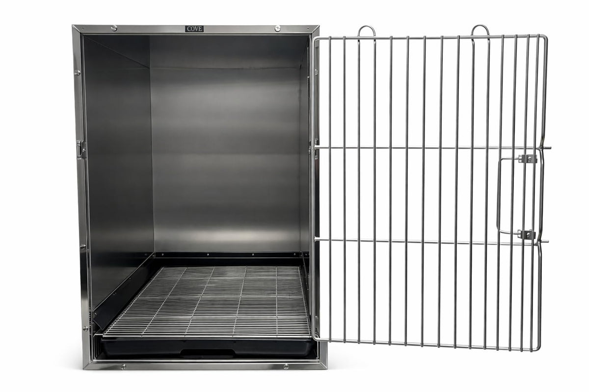 Stainless Steel Modular Cage Bank Kit Family (Stainless Steel 3 or 4 Unit Cage Bank Kit)