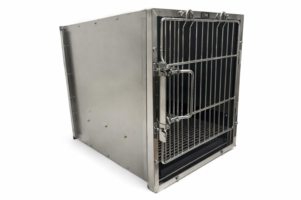 Stainless Steel Modular Cage Bank Kit Family (Stainless Steel 3 or 4 Unit Cage Bank Kit)