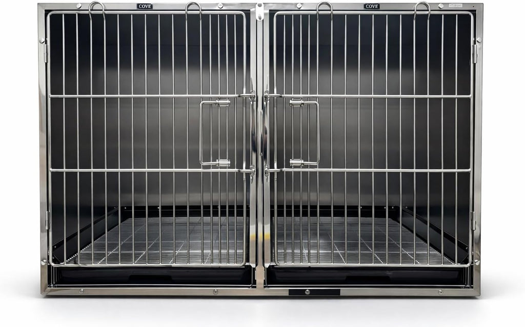 Stainless Steel Modular Cage Bank Kit Family (Stainless Steel 3 or 4 Unit Cage Bank Kit)