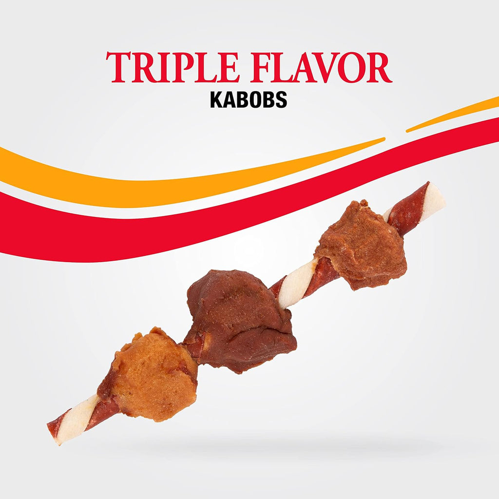 Good 'n' Fun Kabobs Long-Lasting Dog Treat Made With Real Protein, 48 oz