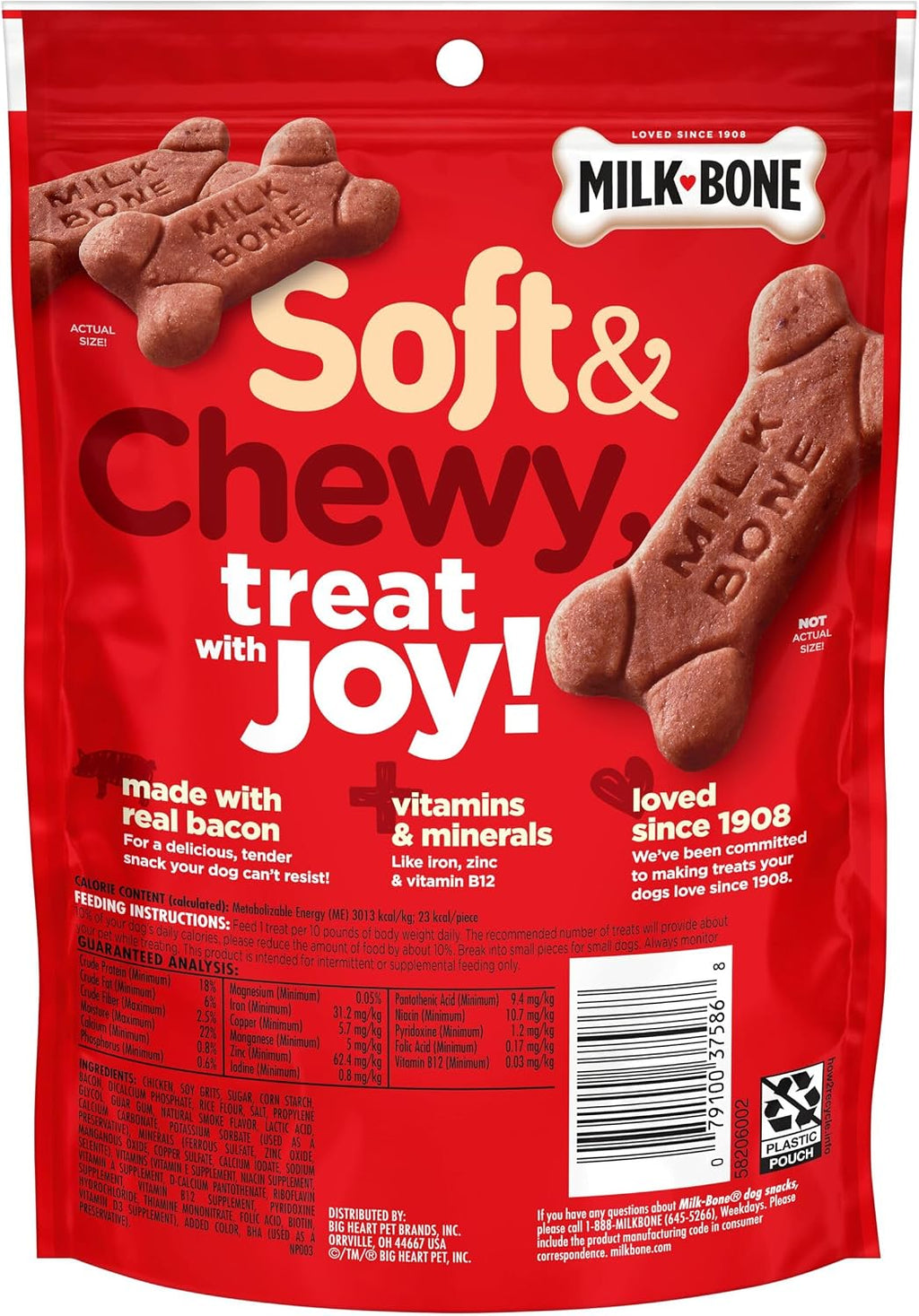 Milk-Bone Soft & Chewy Mini's Dog Training Treats, 18 oz Canister