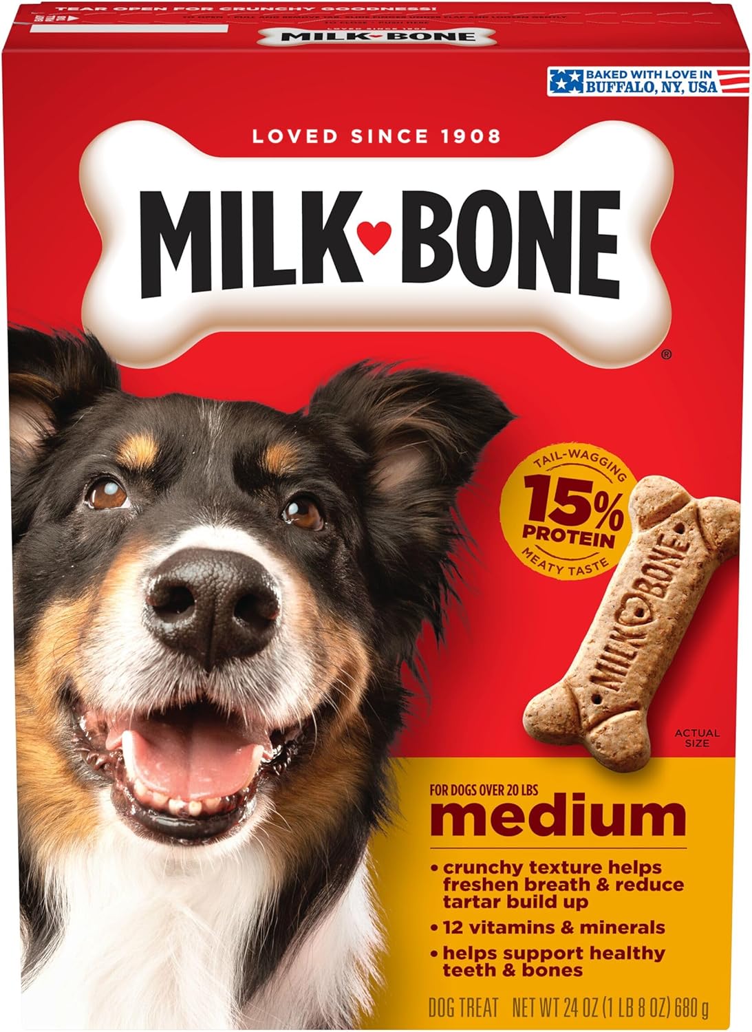 Milk-Bone Mini’s Original Biscuits, Mini Dog Treats, 6 Boxes