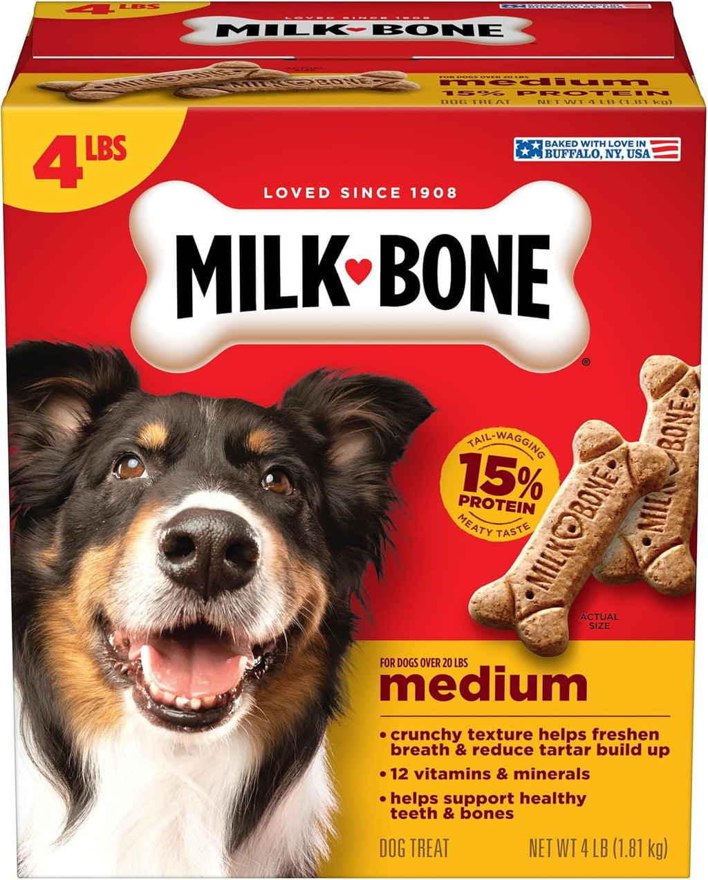 Milk-Bone Mini’s Original Biscuits, Mini Dog Treats, 6 Boxes