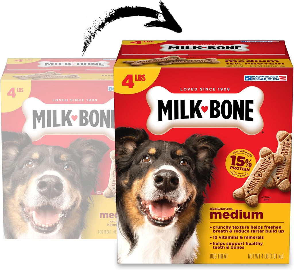 Milk-Bone Mini’s Original Biscuits, Mini Dog Treats, 6 Boxes
