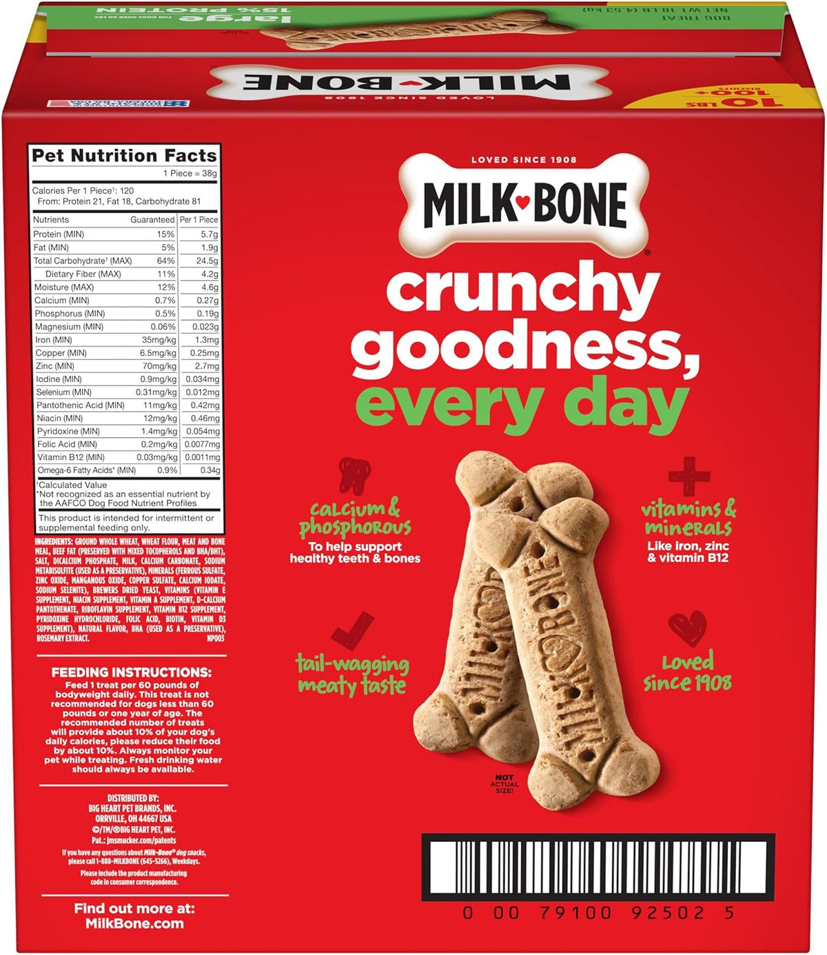 Milk-Bone Mini’s Original Biscuits, Mini Dog Treats, 6 Boxes