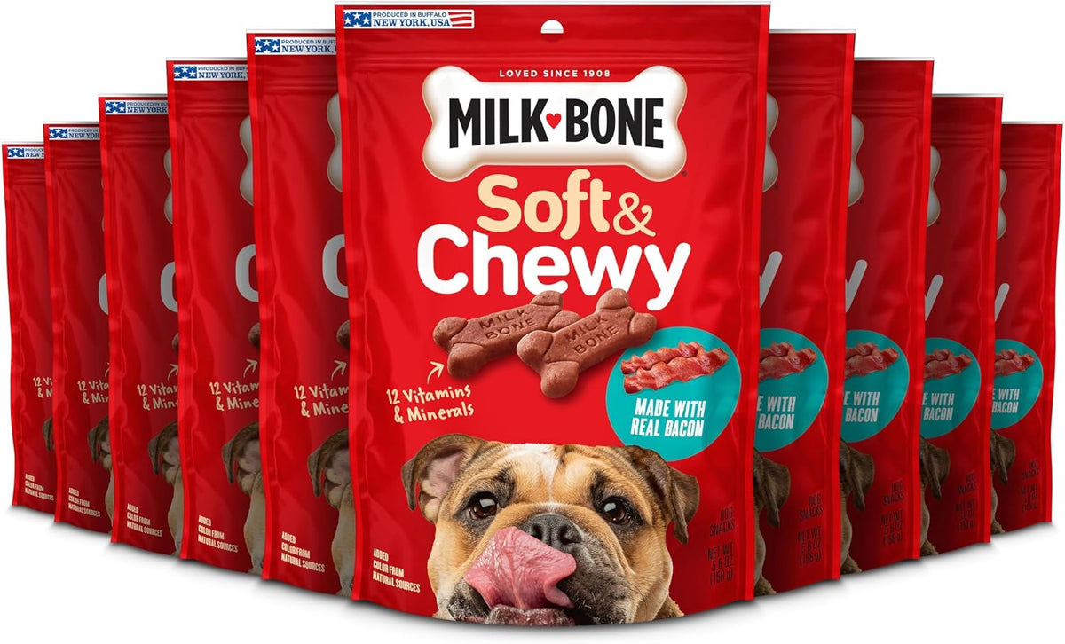 Milk-Bone Soft & Chewy Mini's Dog Training Treats, 18 oz Canister