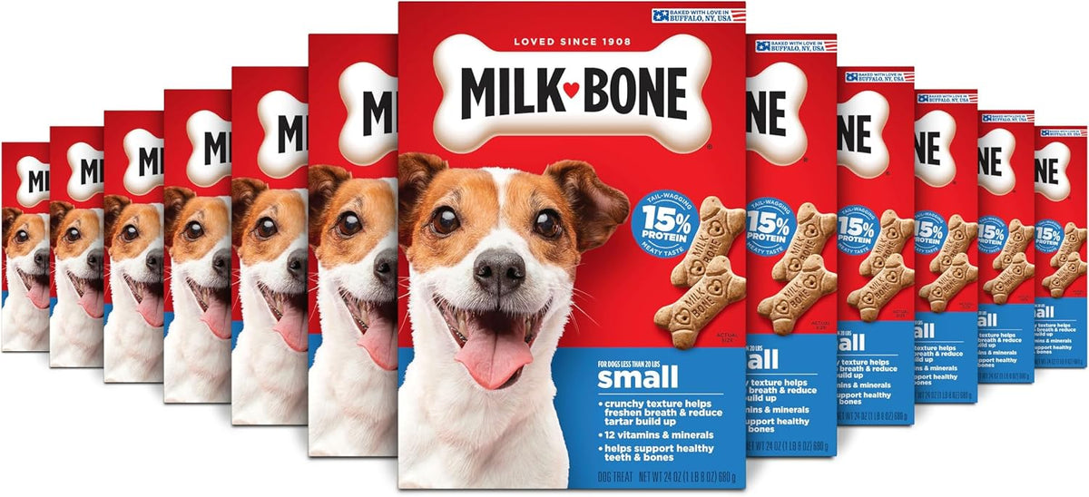 Milk-Bone Mini’s Original Biscuits, Mini Dog Treats, 6 Boxes