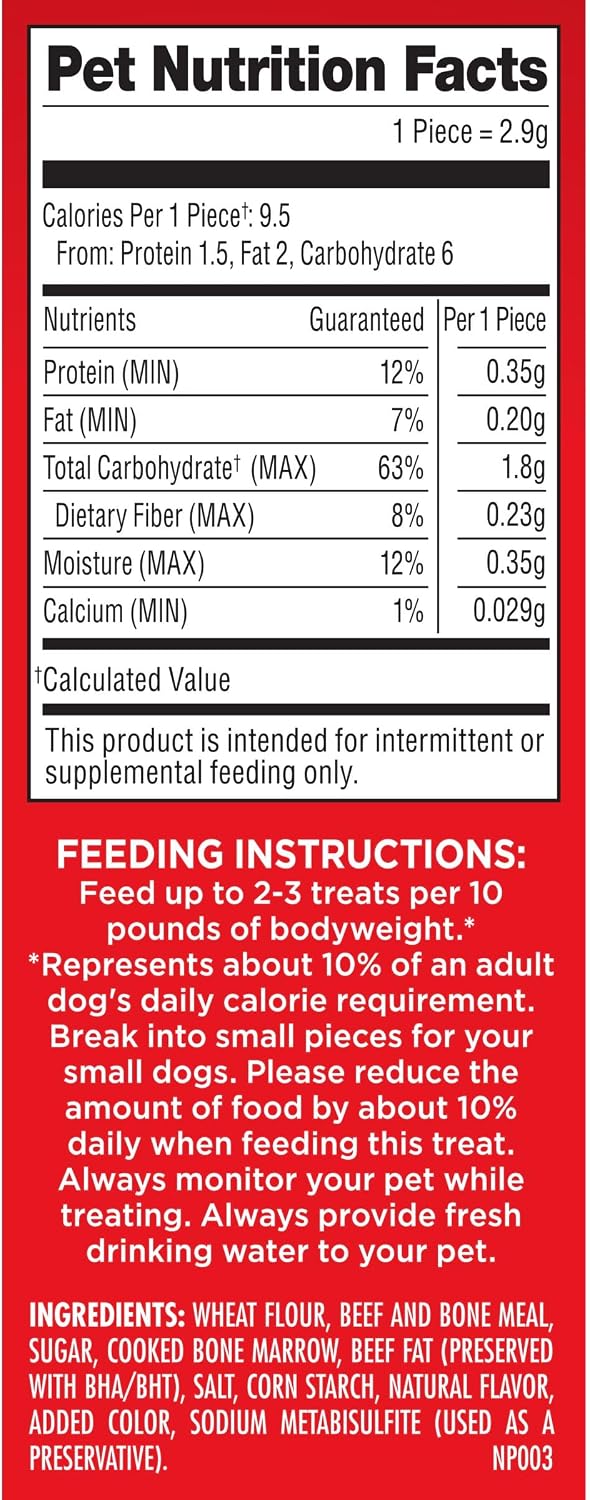 Milk-Bone MaroSnacks Small Dog Treats with Real Bone Marrow, 6 Boxes