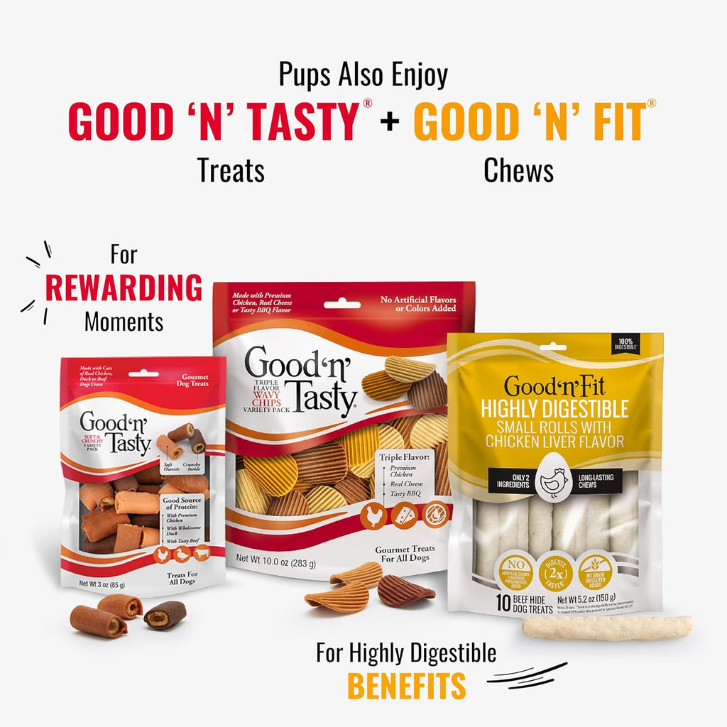 Good 'n' Fun Kabobs Long-Lasting Dog Treat Made With Real Protein, 48 oz