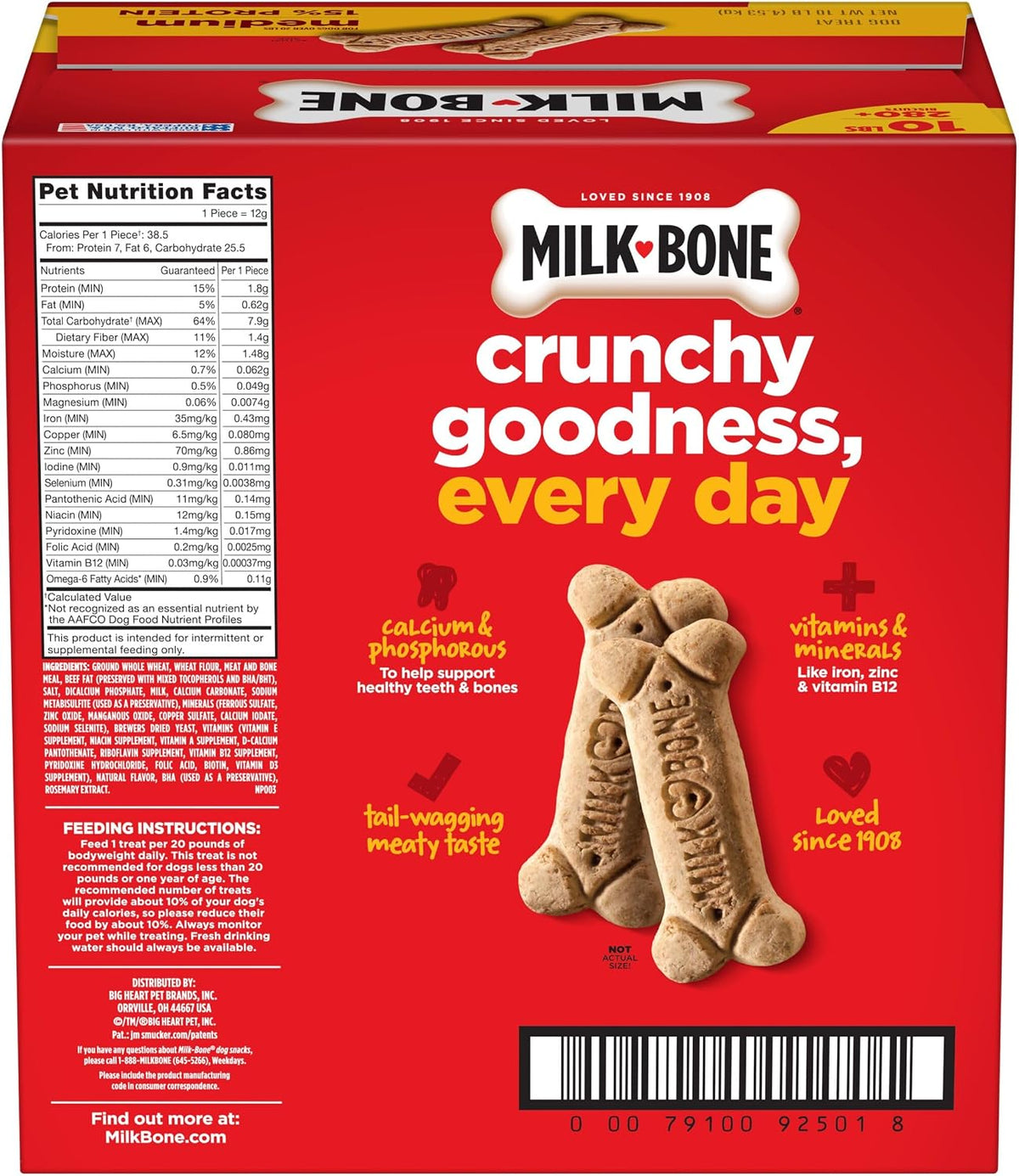 Milk-Bone Mini’s Original Biscuits, Mini Dog Treats, 6 Boxes