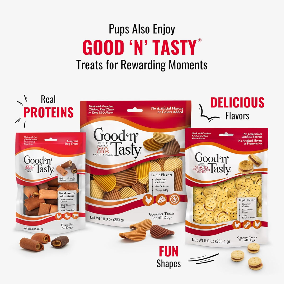 Good 'n' Fun Kabobs Long-Lasting Dog Treat Made With Real Protein, 48 oz