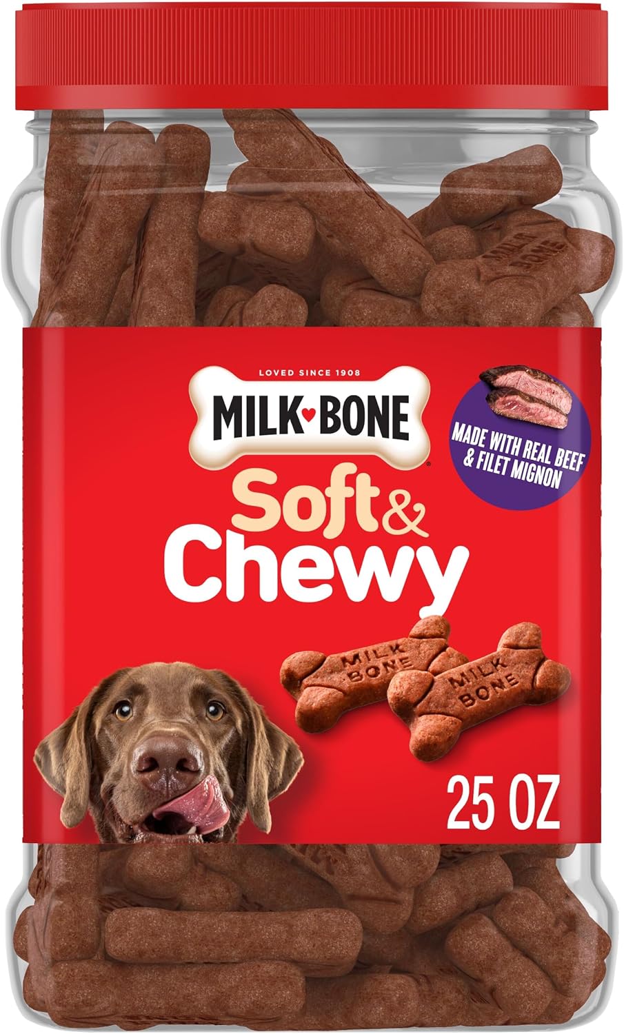 Milk-Bone Soft & Chewy Mini's Dog Training Treats, 18 oz Canister