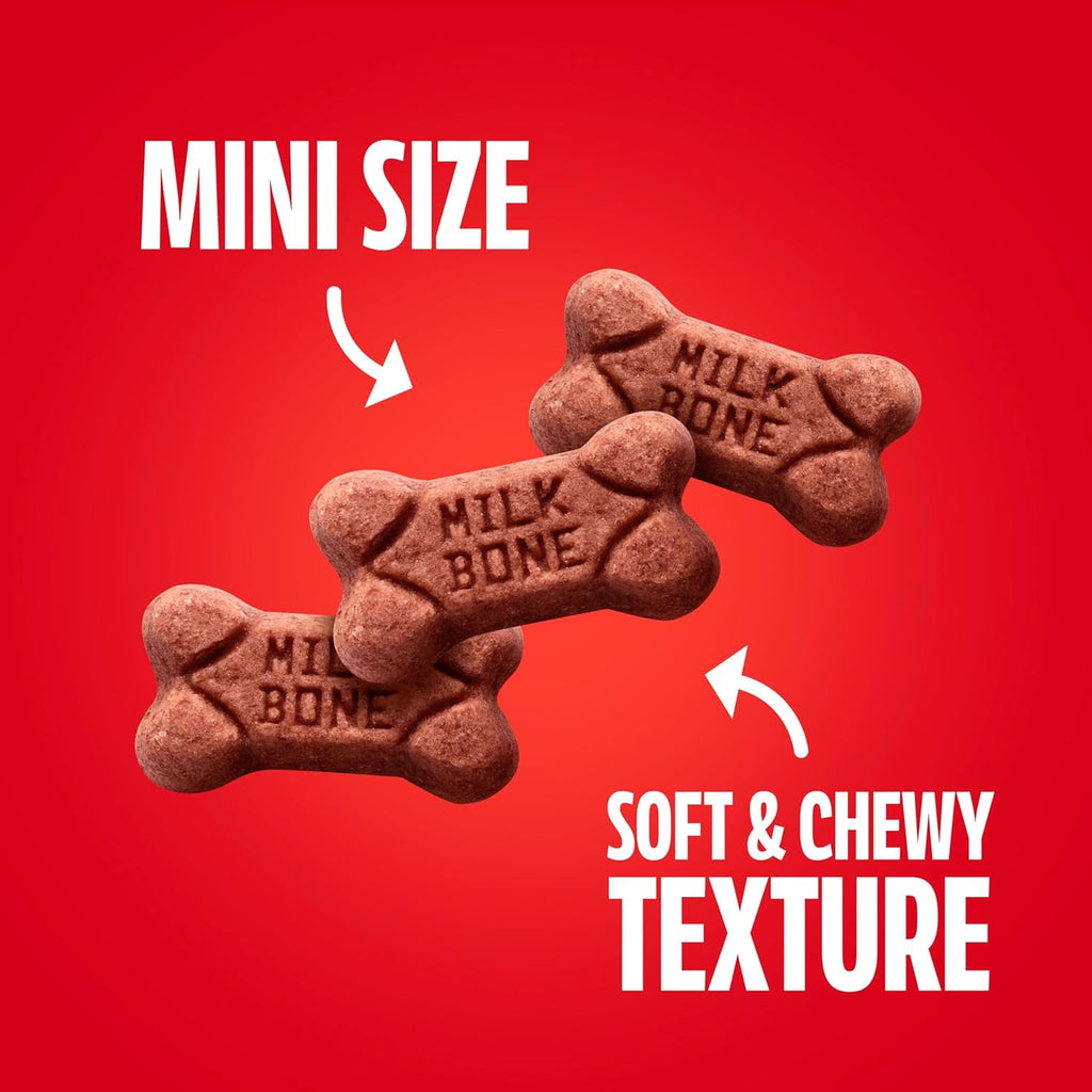 Milk-Bone Soft & Chewy Mini's Dog Training Treats, 18 oz Canister